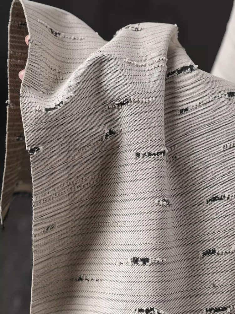 Striped Denim Cotton Jacquard  - Sewing Recycling ulasan dan harga