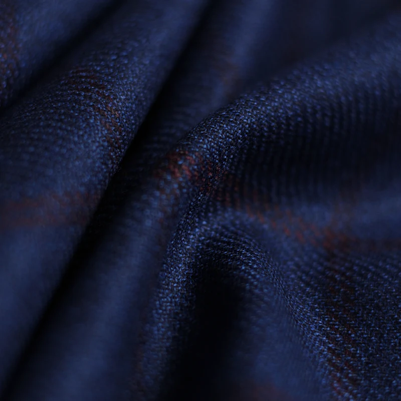 Redraspberry Blue Plaid Worste - Sewing Tweed ulasan dan harga