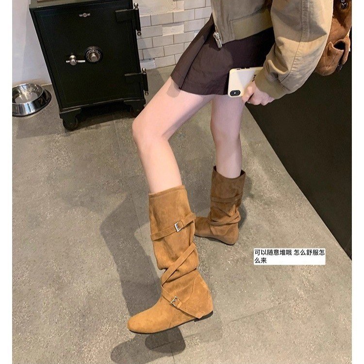 Knight boots women 2026 new Br - Sewing Nylon ulasan dan harga