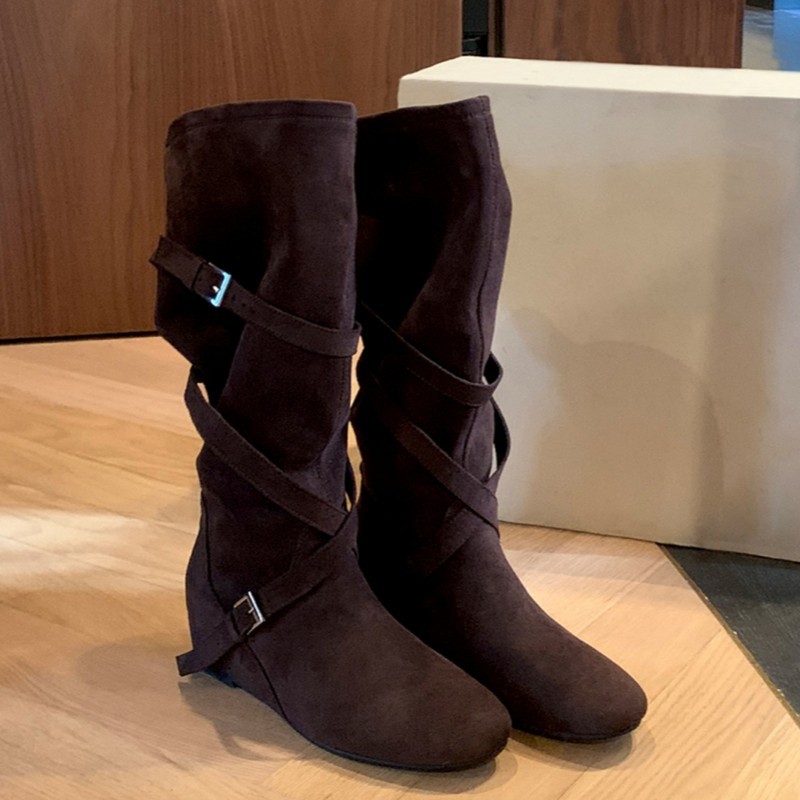 Knight boots women 2026 new Br - Sewing Nylon ulasan dan harga