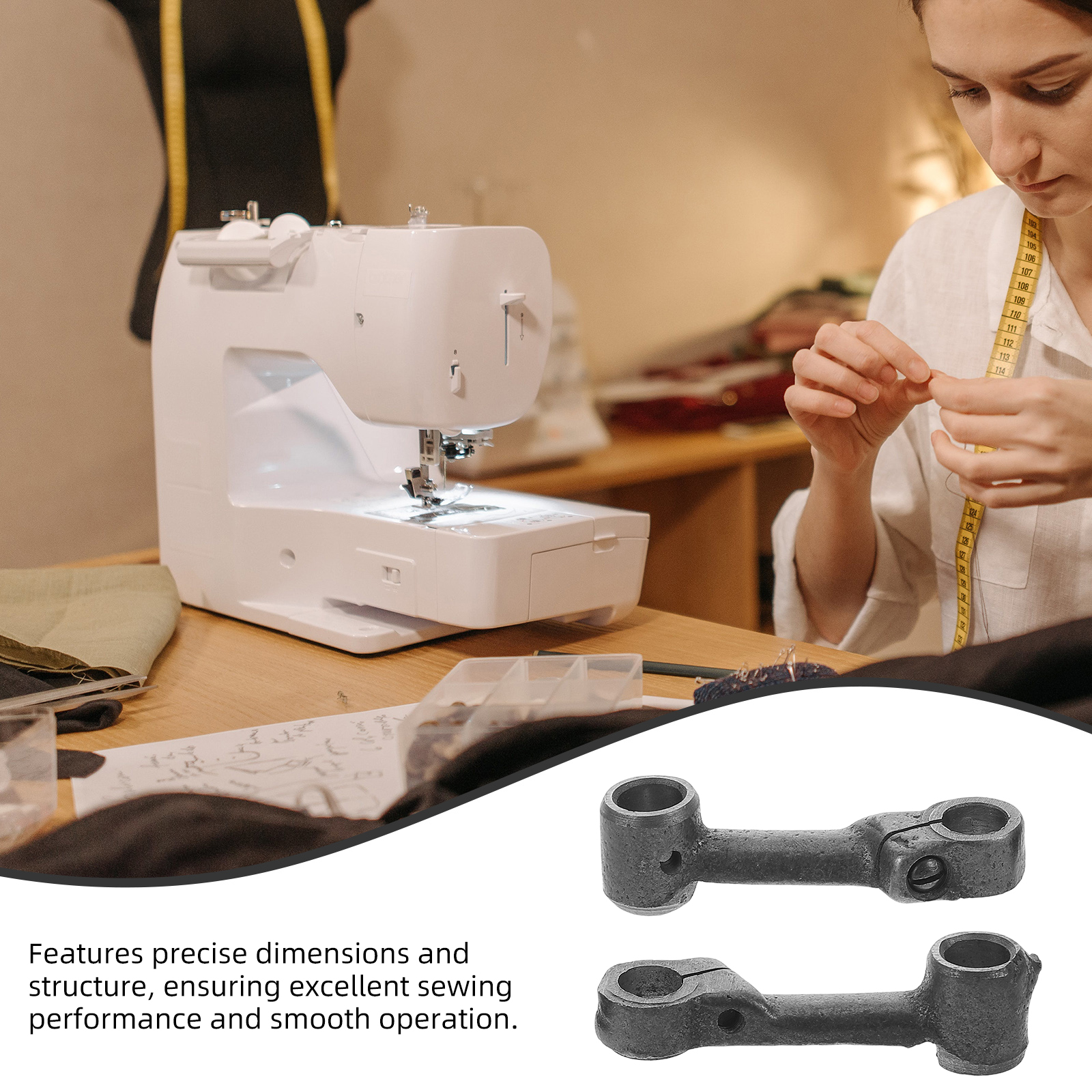 2Pcs Small Connecting Rod for  - Textile Sewing Machines ulasan dan harga