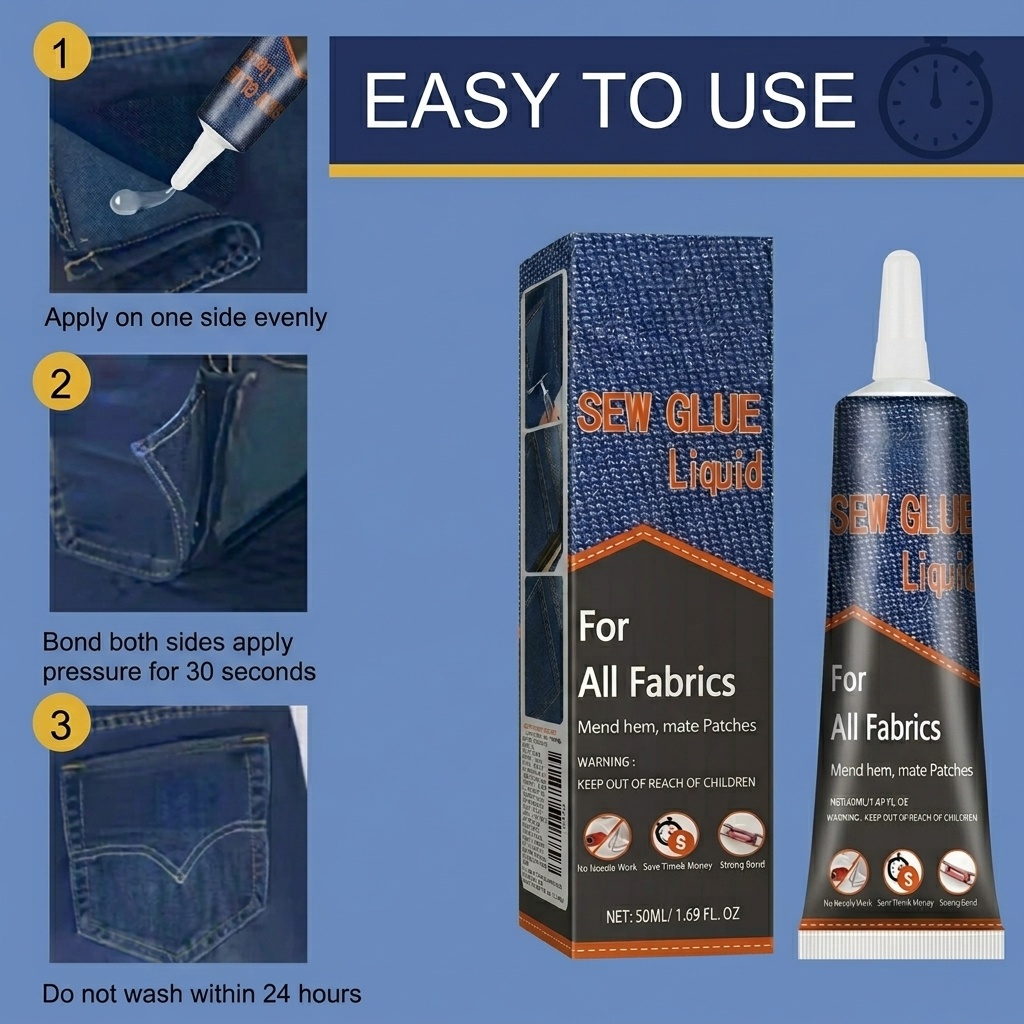 50ml Fabric Sewing Glue Fast D - Sewing Repair ulasan dan harga