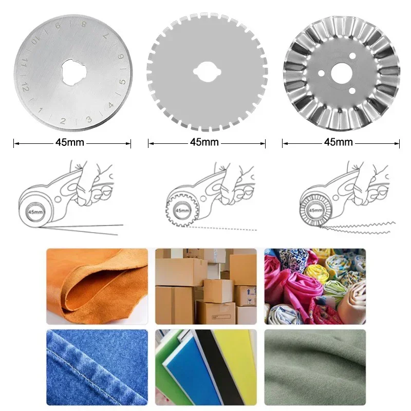 45MM Roller Wheel Knife Cloth  - Textile Sewing Kit ulasan dan harga