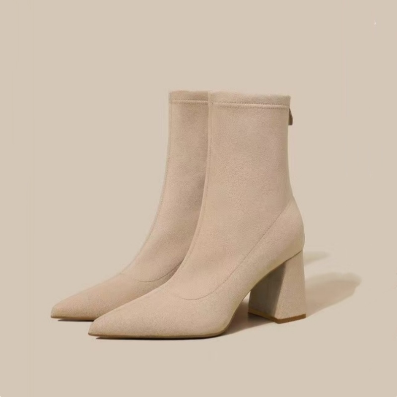 Winter Pointed Suede Comfortab - Sewing Net ulasan dan harga