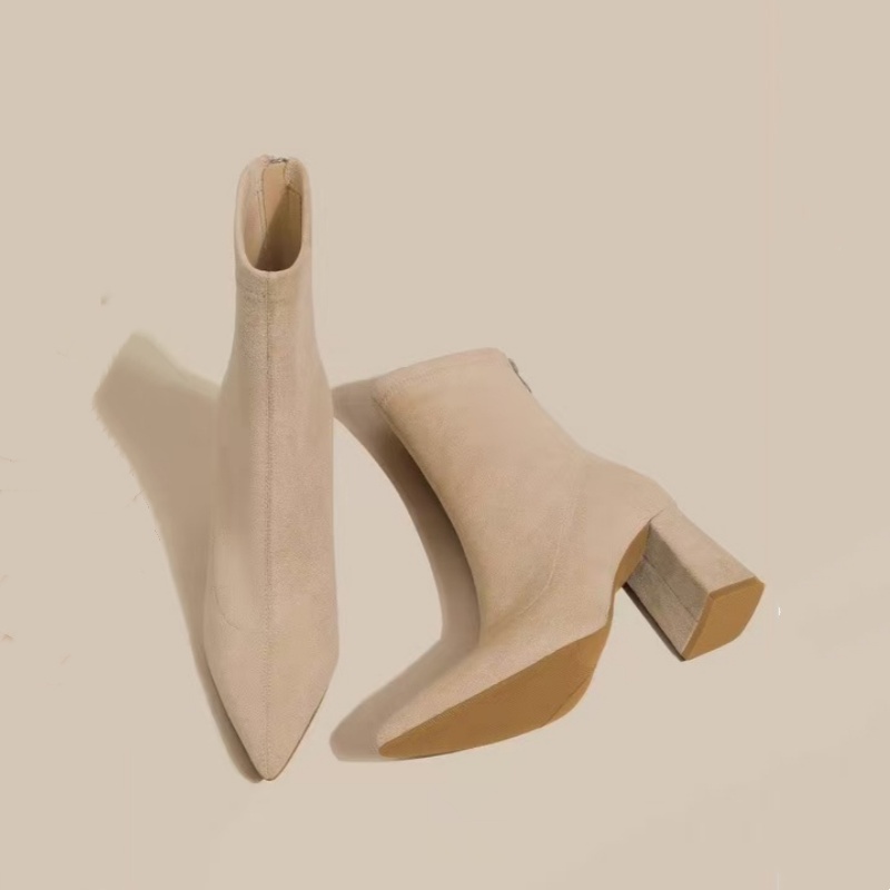 Winter Pointed Suede Comfortab - Sewing Net ulasan dan harga