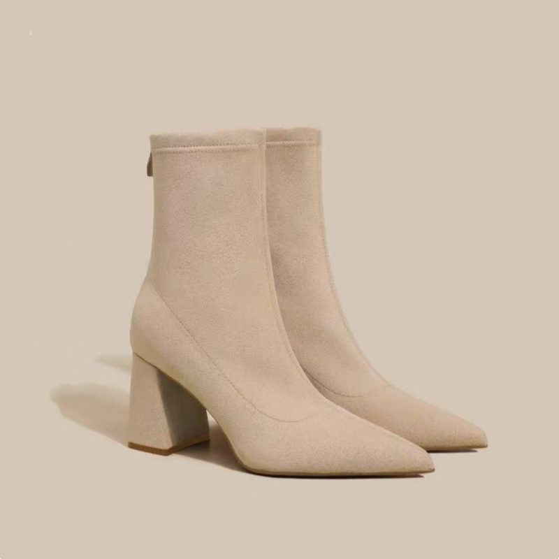 Winter Pointed Suede Comfortab - Sewing Net ulasan dan harga