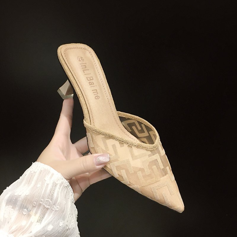 Women Mesh High Heels Temperam - Sewing Net ulasan dan harga