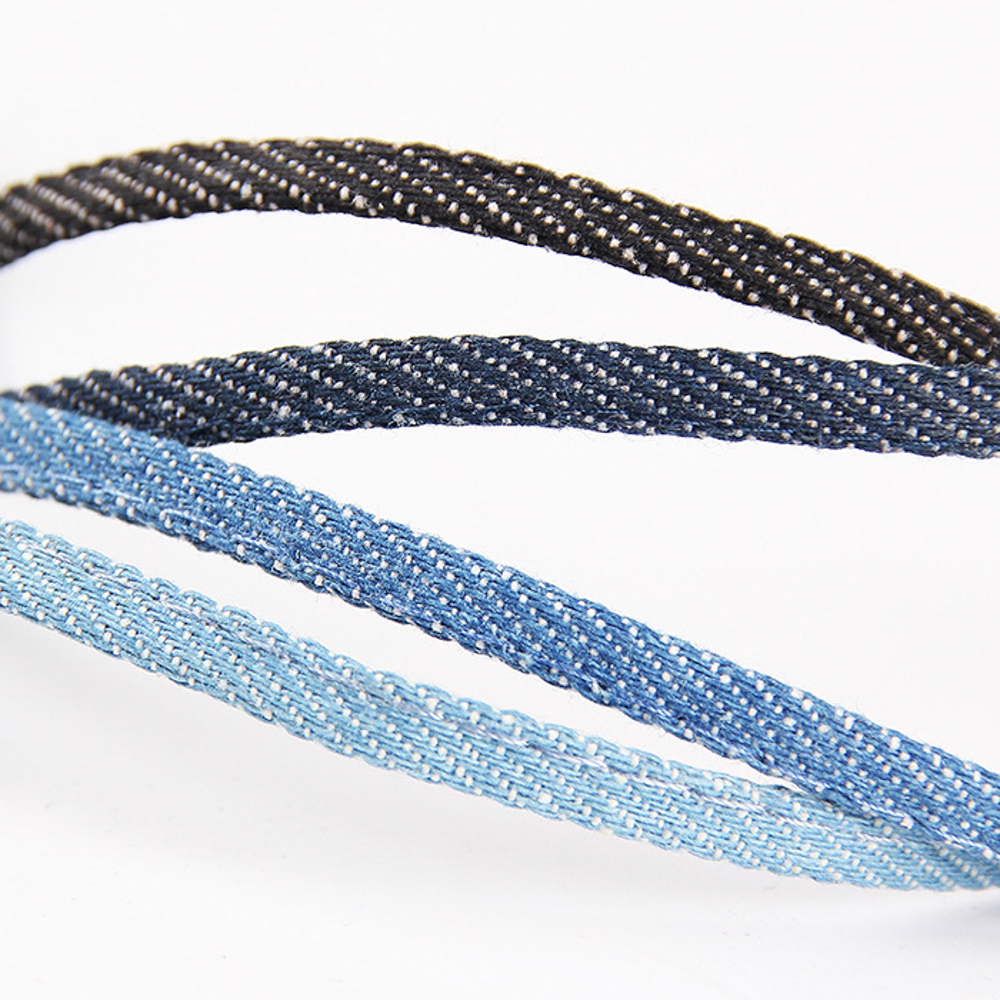 5M/Lot 5mm Denim Blue Flat Cot - Sewing Art ulasan dan harga