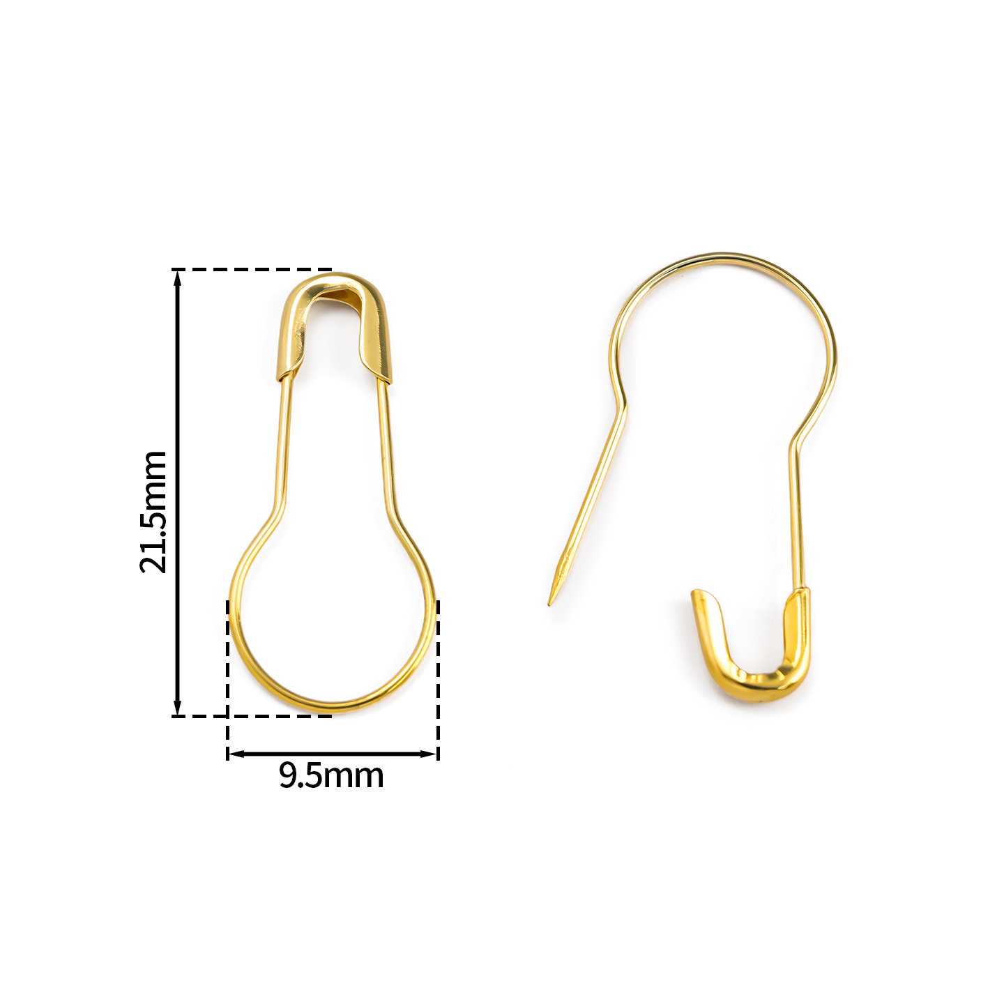 100Pcs/Lot Metal Gourd Safety  - Sewing Art ulasan dan harga