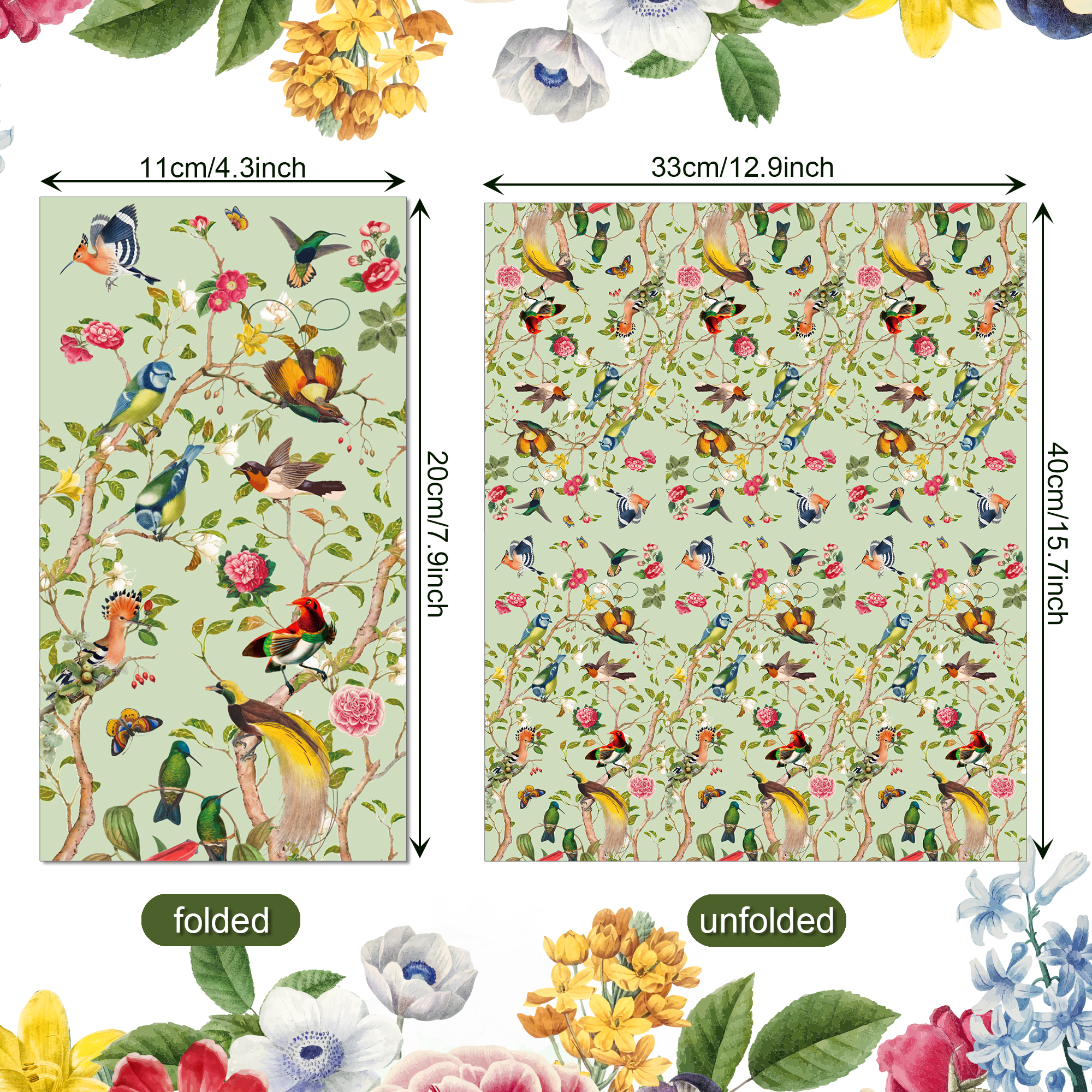Vintage Paper Napkins Wedding  - Pattern Tissue Paper ulasan dan harga