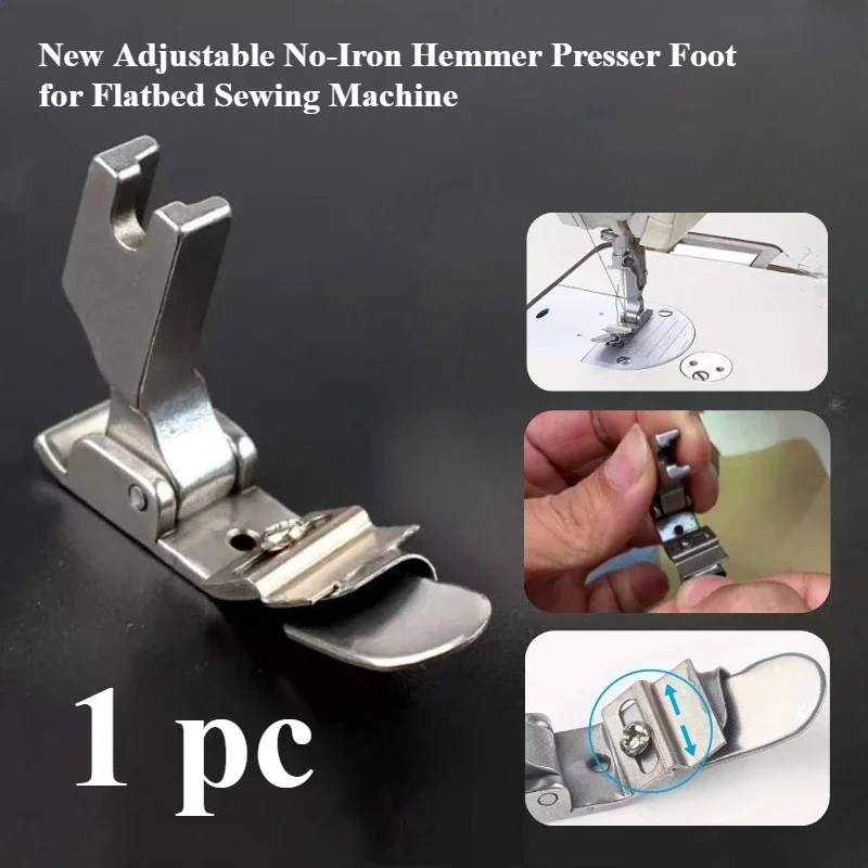 Adjustable No-Iron Hemmer Foot - Textile Sewing Machines ulasan dan harga