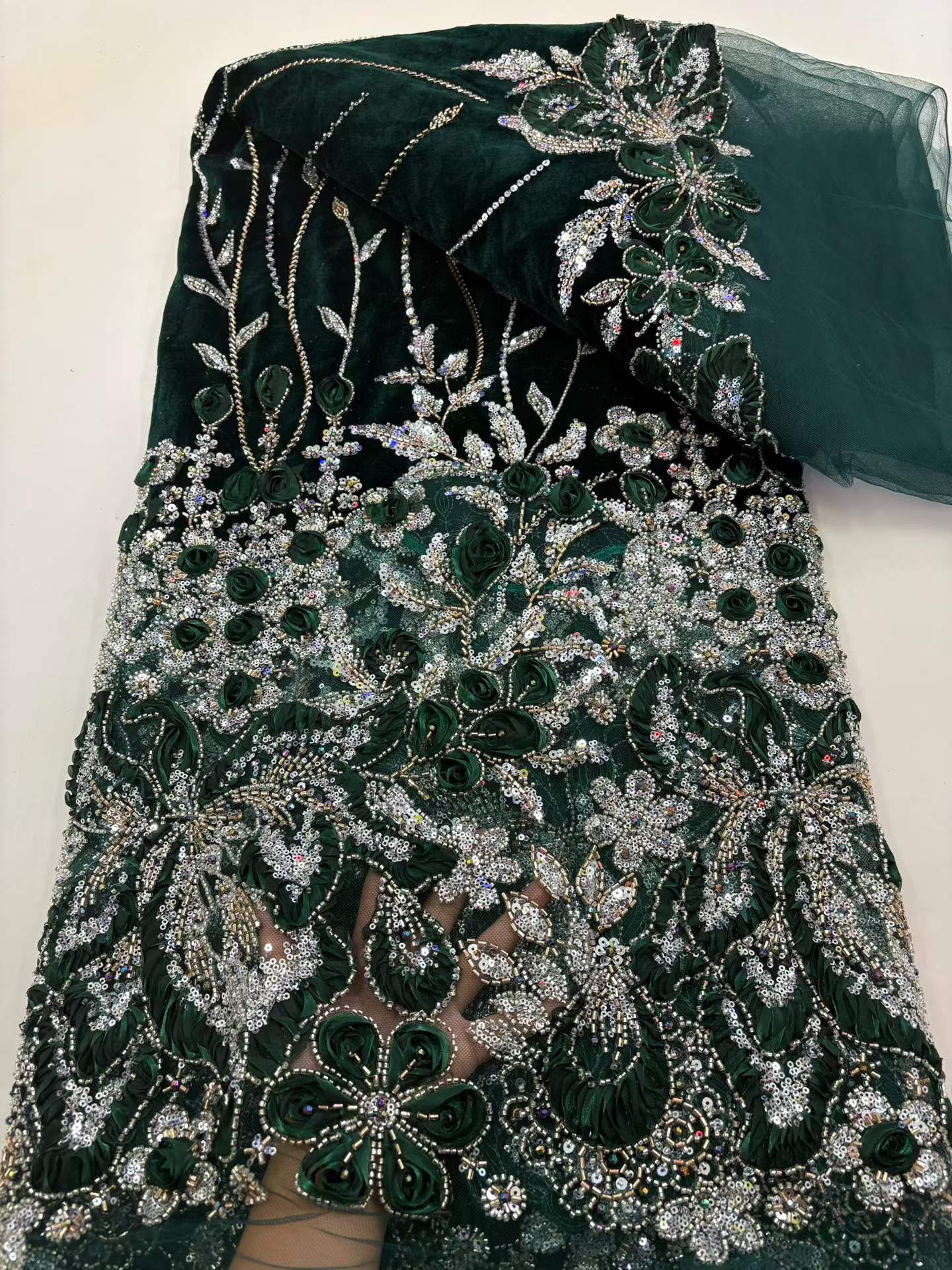 2026 African Groom Velvet Embr - Sewing Velvet Fabric ulasan dan harga