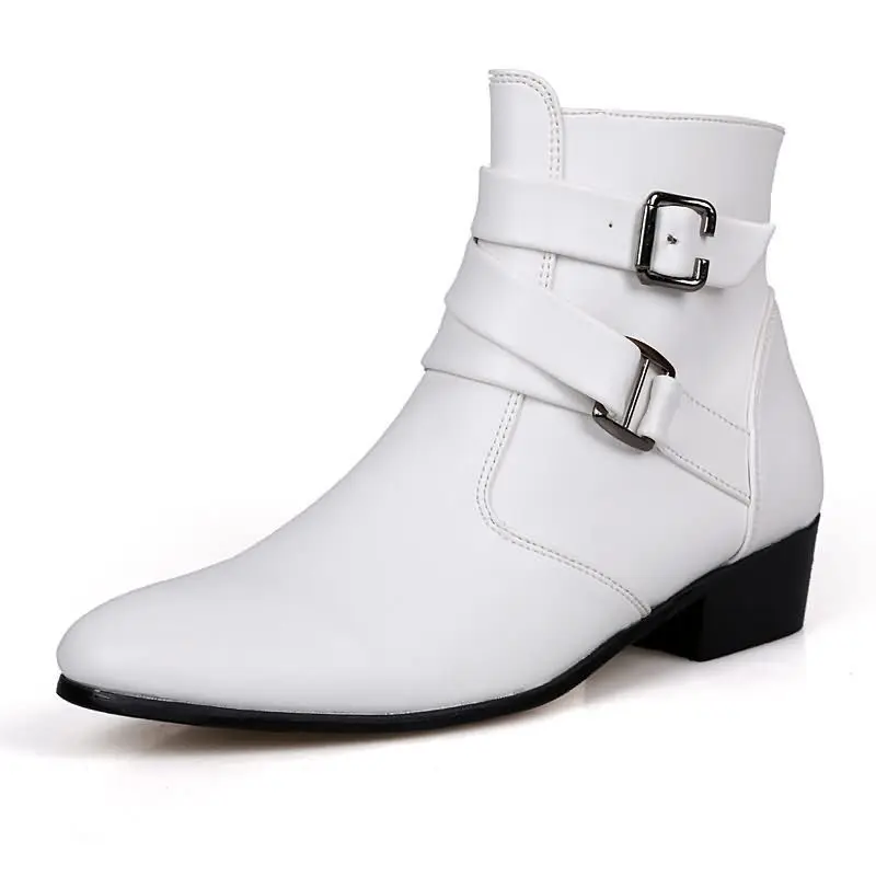 New Men's Boots Leather Chelse - Sewing Nylon ulasan dan harga