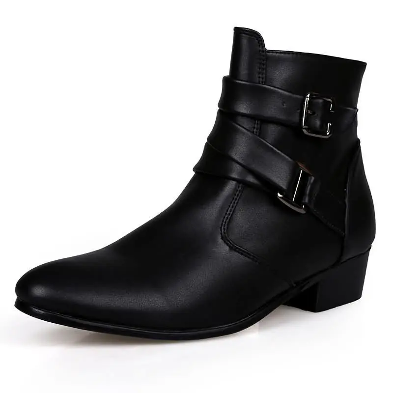 New Men's Boots Leather Chelse - Sewing Nylon ulasan dan harga