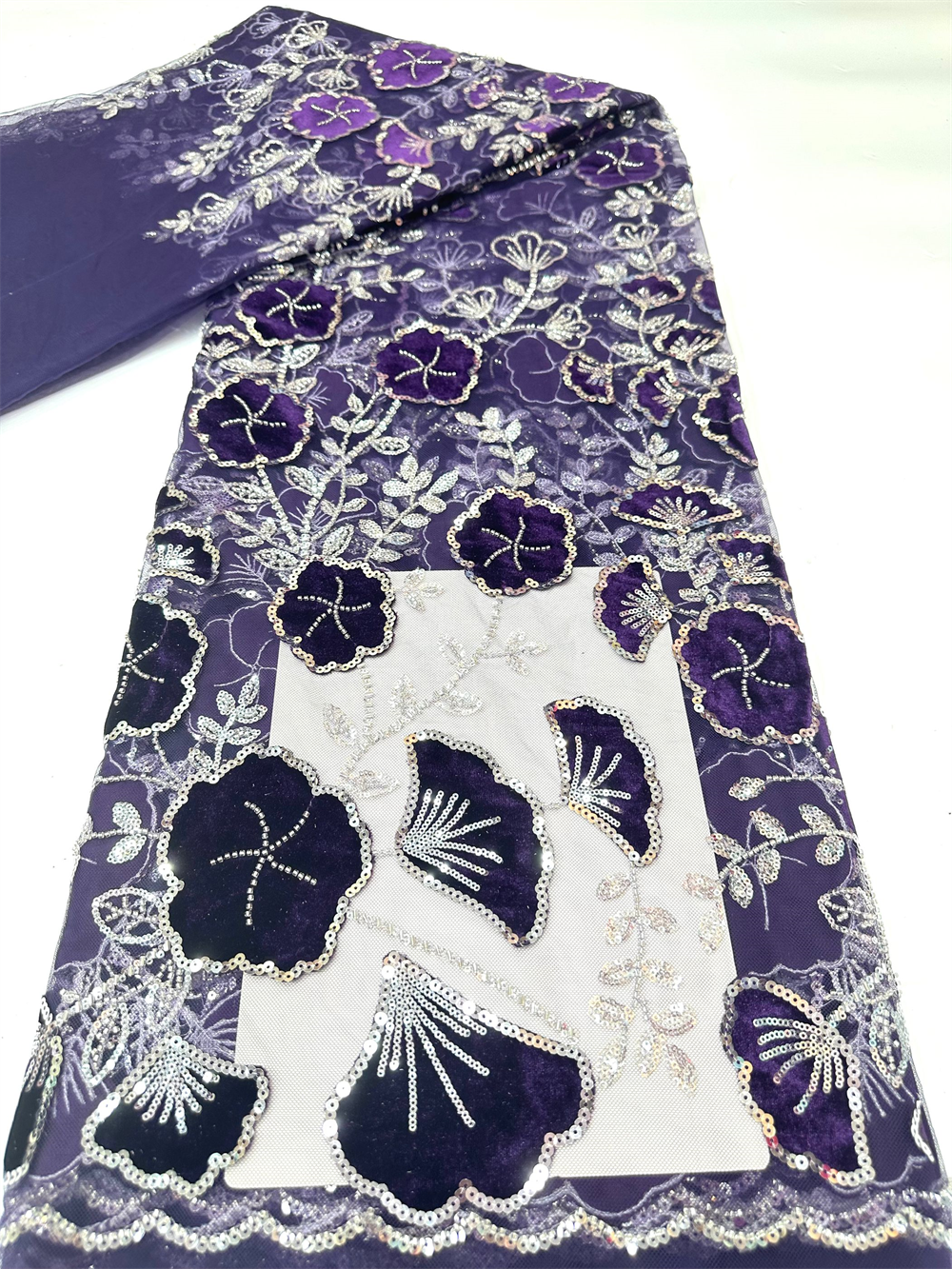 African Velvet Heavy Lace Fabr - Sewing Velvet Fabric ulasan dan harga
