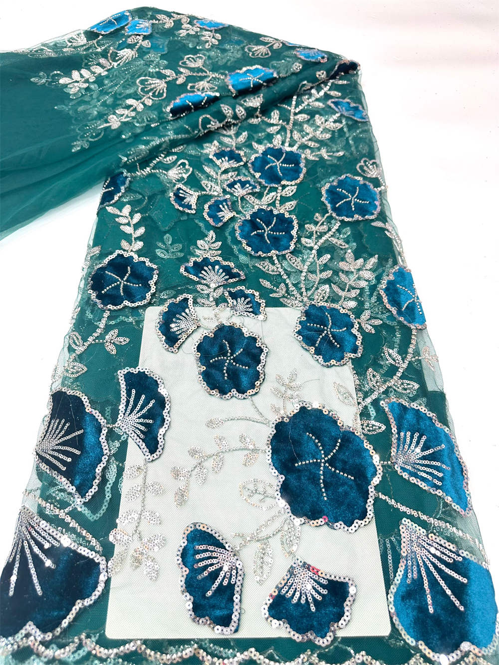 African Velvet Heavy Lace Fabr - Sewing Velvet Fabric ulasan dan harga