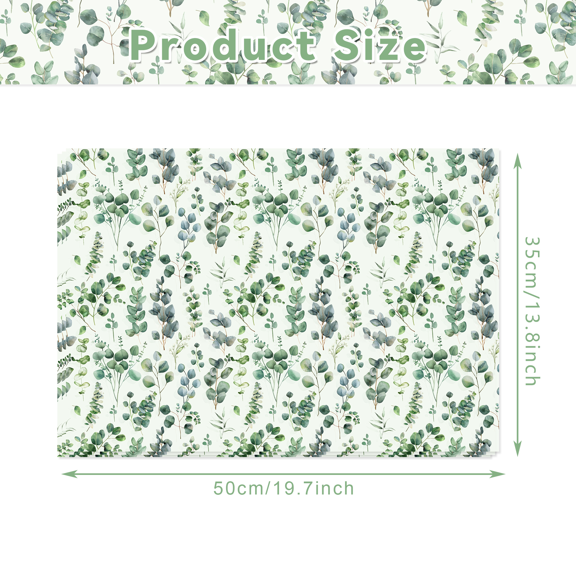 Eucalyptus Leaves Tissue Paper - Pattern Tissue Paper ulasan dan harga