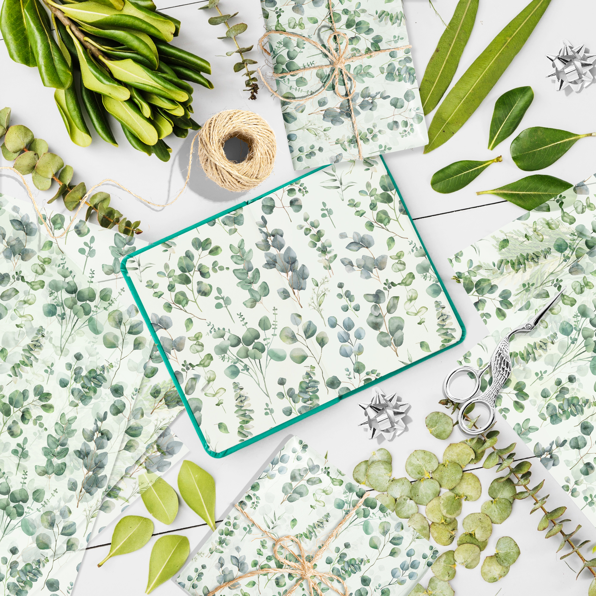 Eucalyptus Leaves Tissue Paper - Pattern Tissue Paper ulasan dan harga