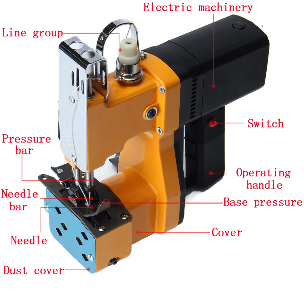 Electric Woven Bag Closing Mac - Textiles Sewing Machine ulasan dan harga