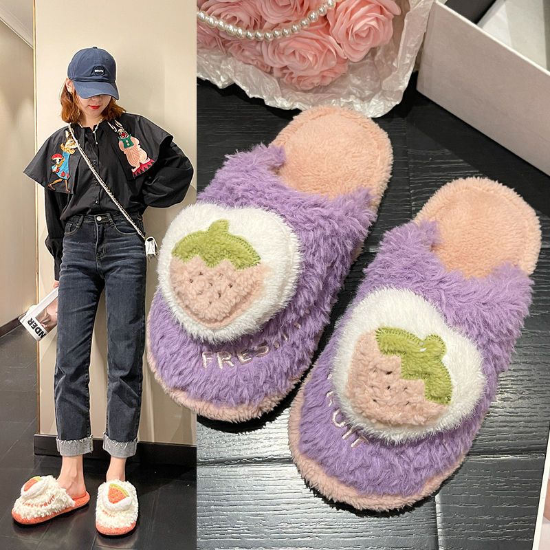 Women fluffy Cotton Slippers W - Sewing House ulasan dan harga