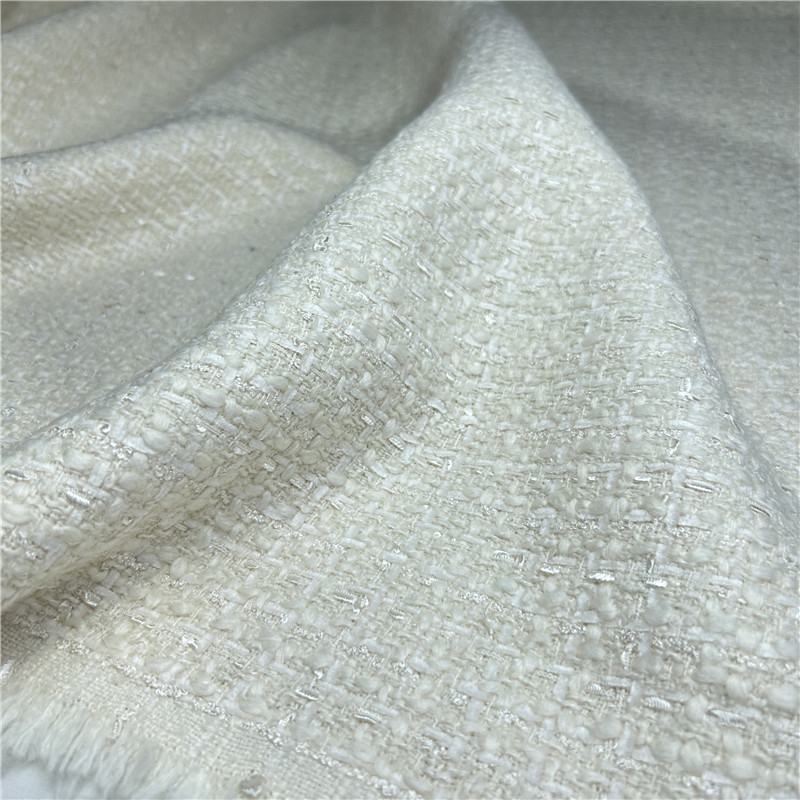 Beige French Luxury Draped Fri - Sewing Tweed ulasan dan harga