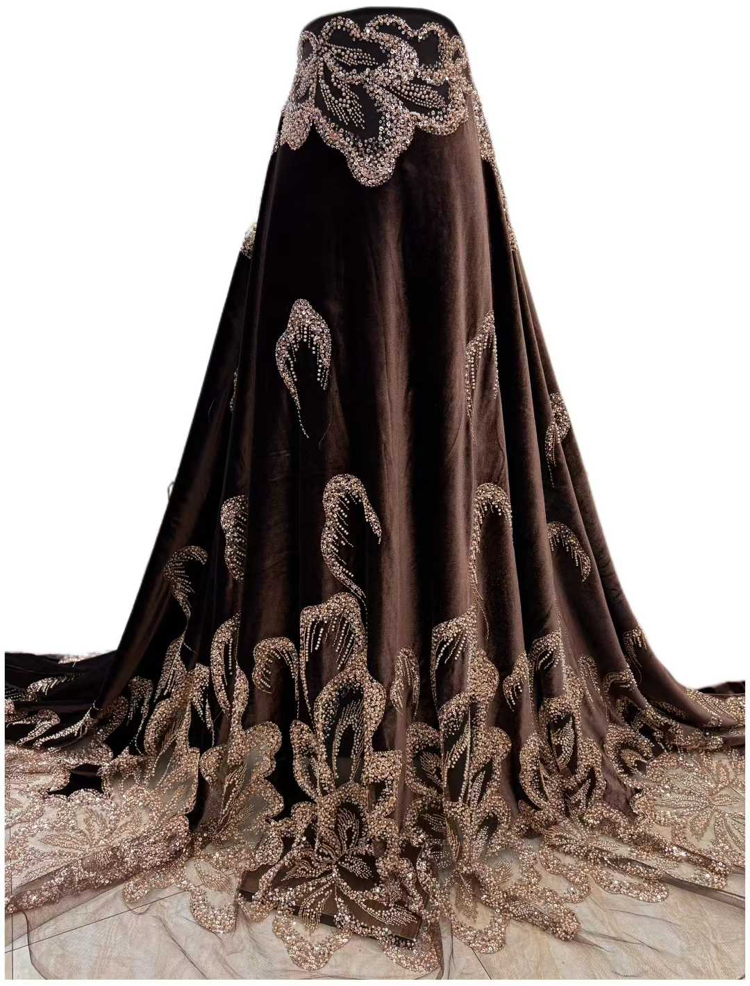 African Velvet Beaded Heavy La - Sewing Velvet Fabric ulasan dan harga