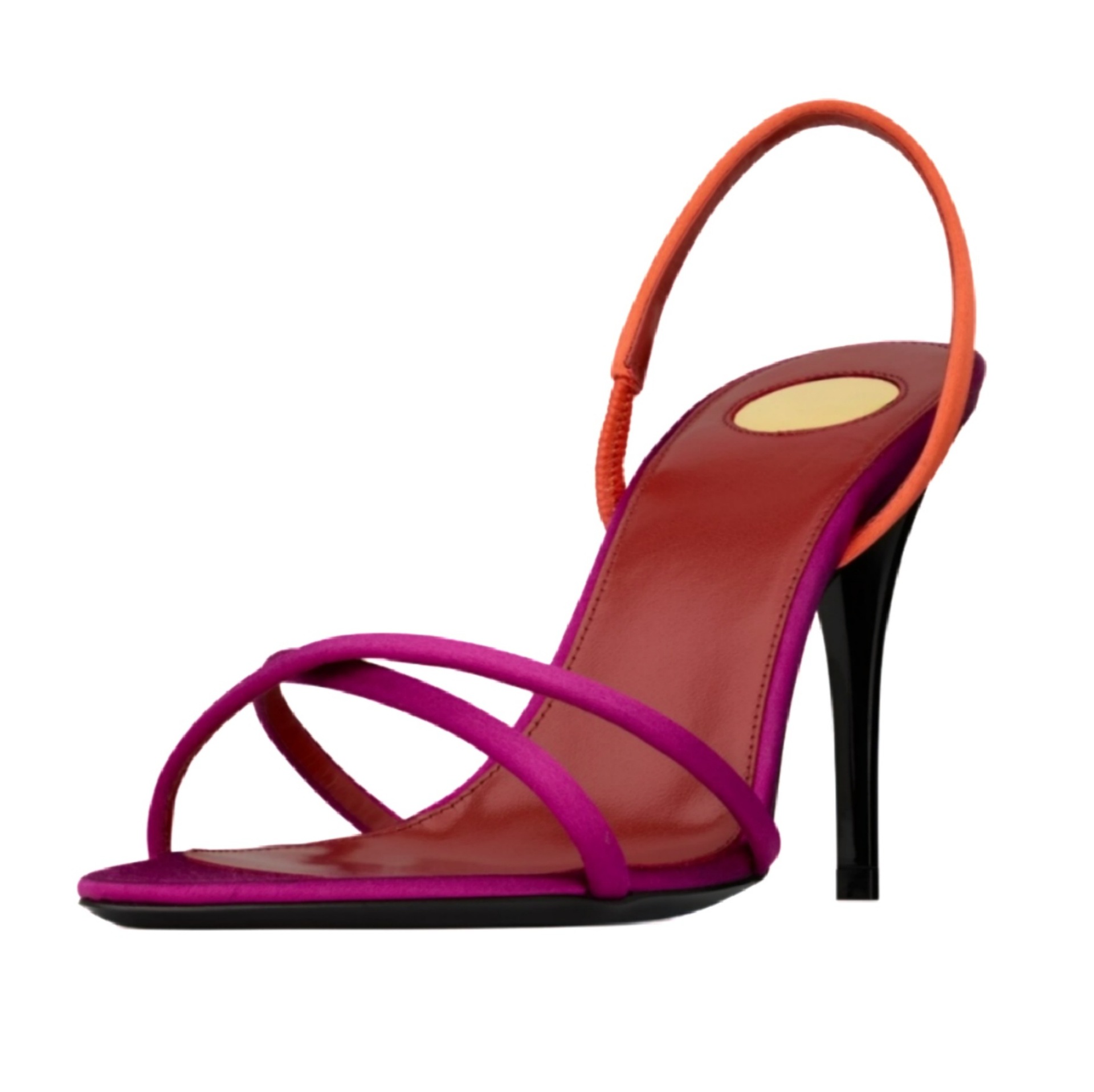Women's Color Block Satin Cris - Sewing Nylon ulasan dan harga