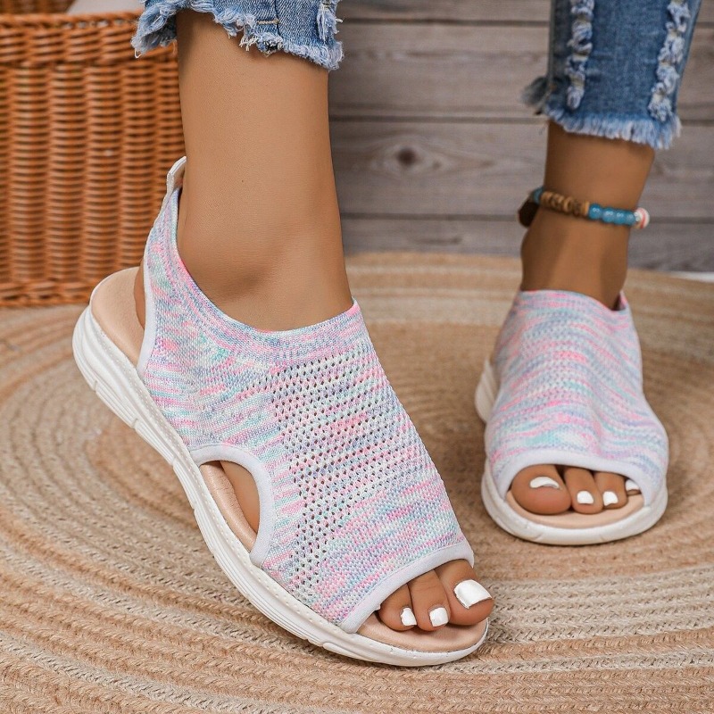 Women Summer Sandals Elastic K - Elastic Waistband Roll ulasan dan harga