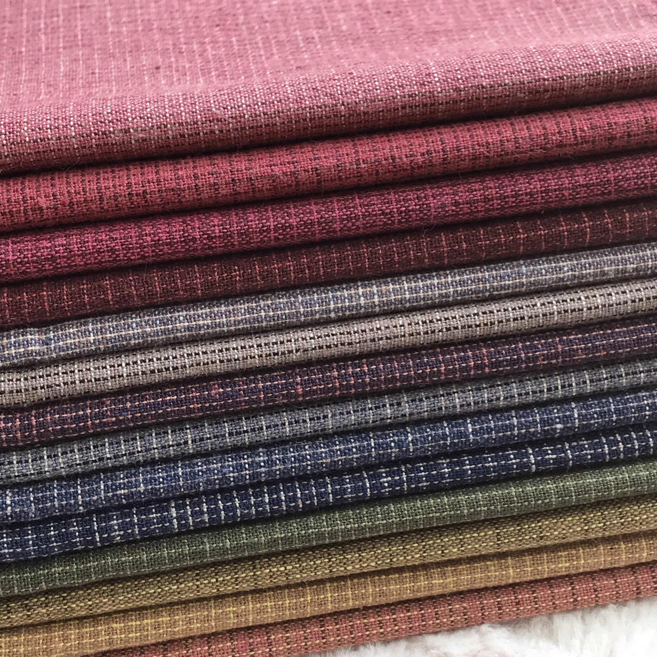 Japanese Yarn-Dyed Sewing Fabr - Sewing Tweed Fabric ulasan dan harga
