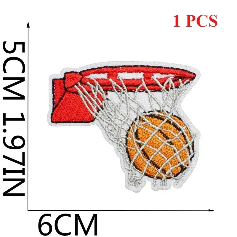 Basketball Embroidery Cloth St - Sewing Label ulasan dan harga