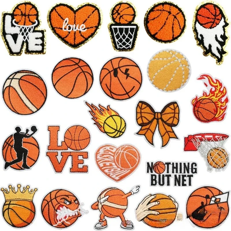 Basketball Embroidery Cloth St - Sewing Label ulasan dan harga