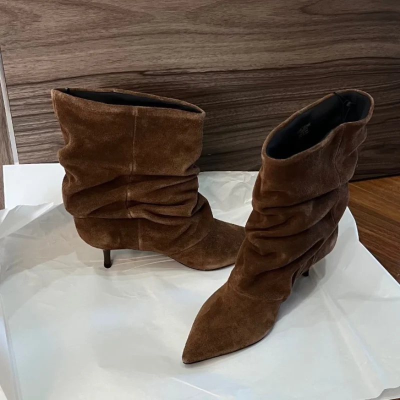 Women Stack Boot,Designer Poin - Sewing Nylon ulasan dan harga