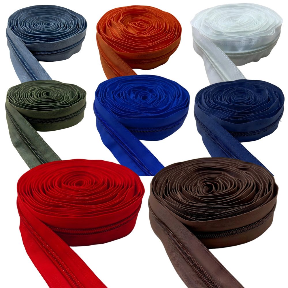 5/10/50M 5# Nylon Zipper Tape  - Textile Sewing Factory ulasan dan harga