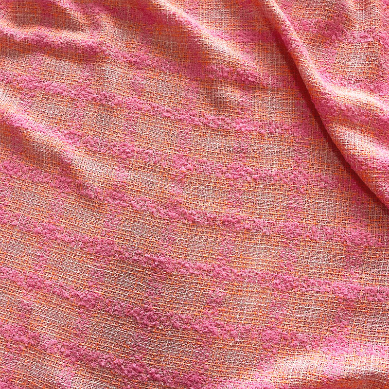 Pink and Orange Lattice With R - Sewing Tweed ulasan dan harga