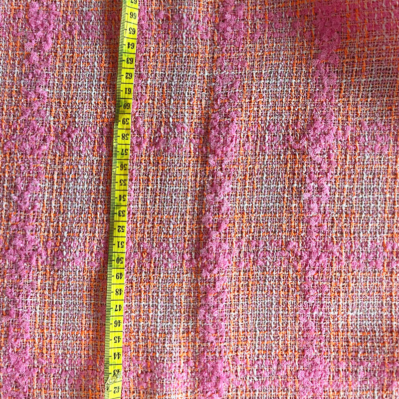 Pink and Orange Lattice With R - Sewing Tweed ulasan dan harga