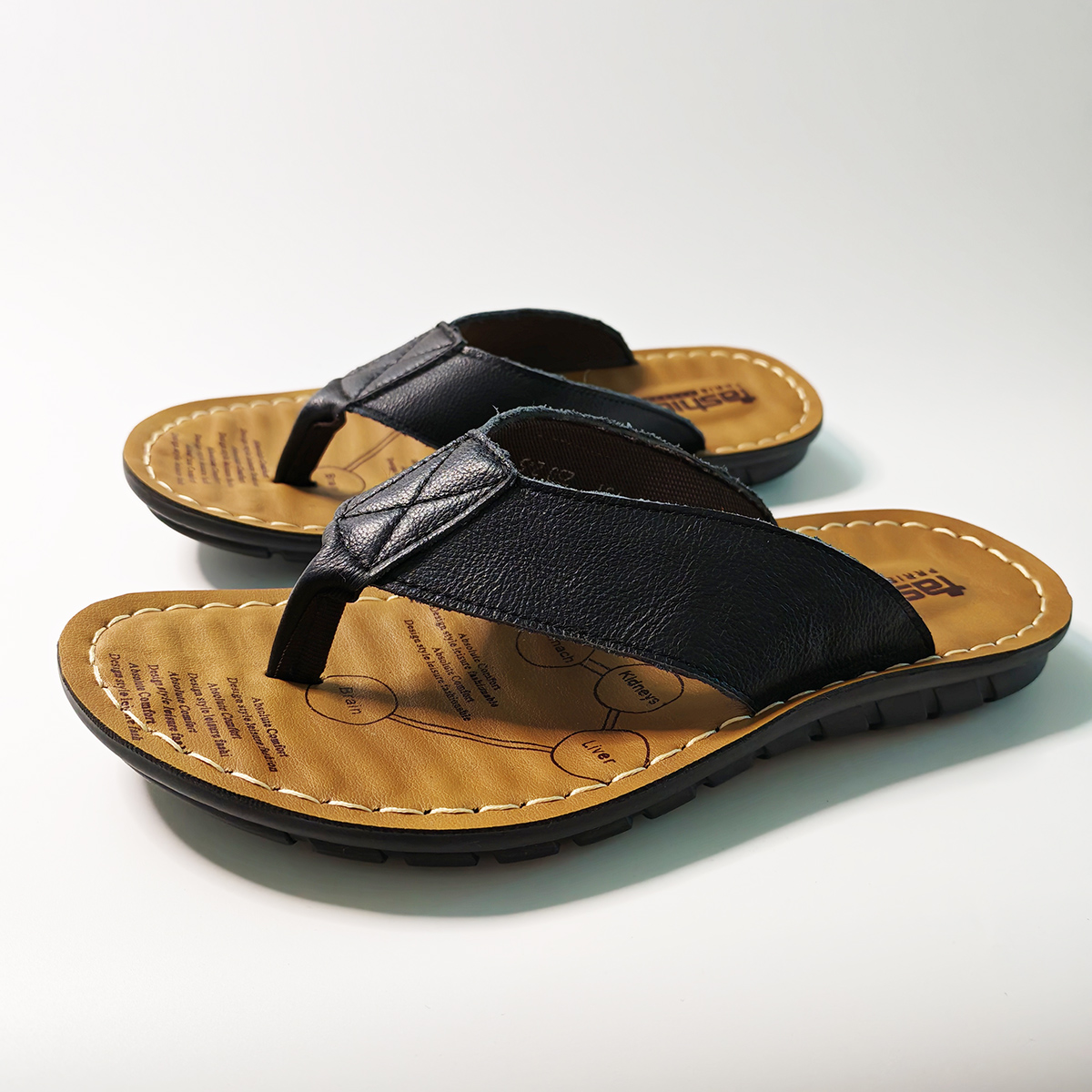 Summer Shoes Men Slippers Genu - Sewing Net ulasan dan harga