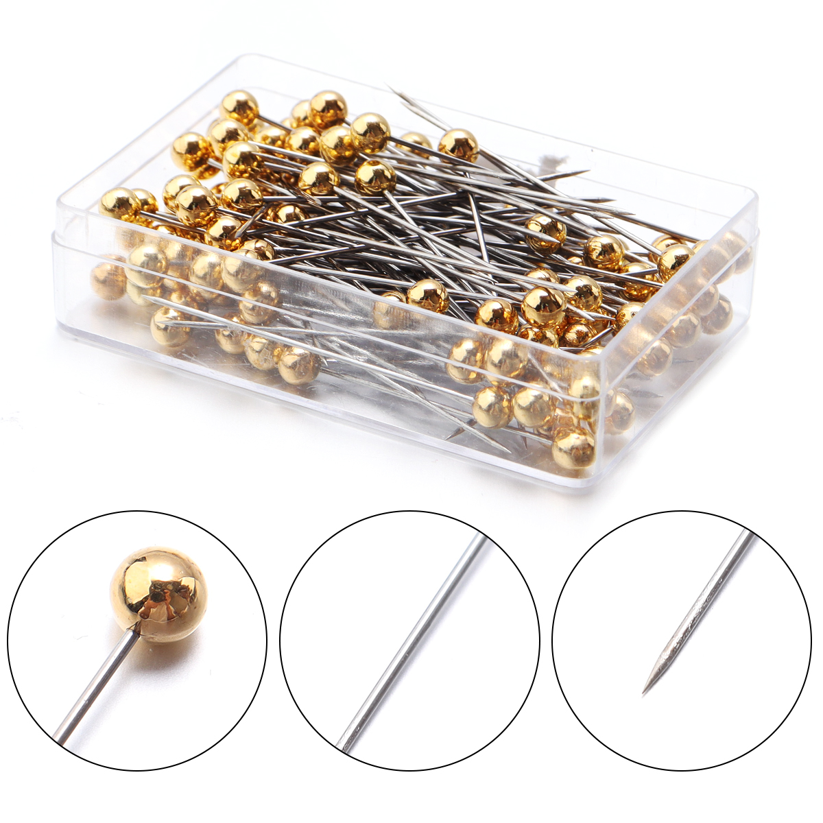 100Pcs Color Ball Head Pins St - Sewing Art ulasan dan harga