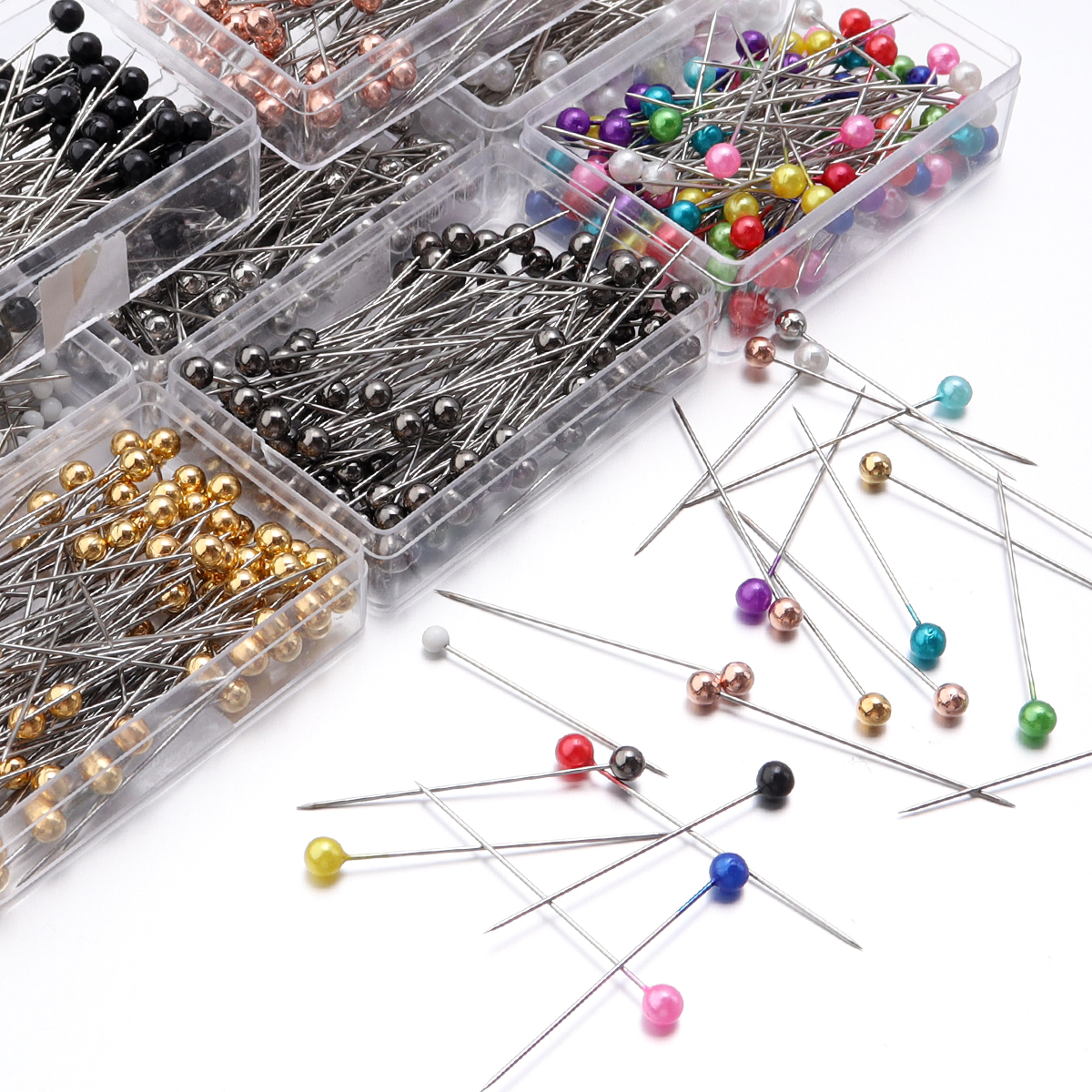 100Pcs Color Ball Head Pins St - Sewing Art ulasan dan harga