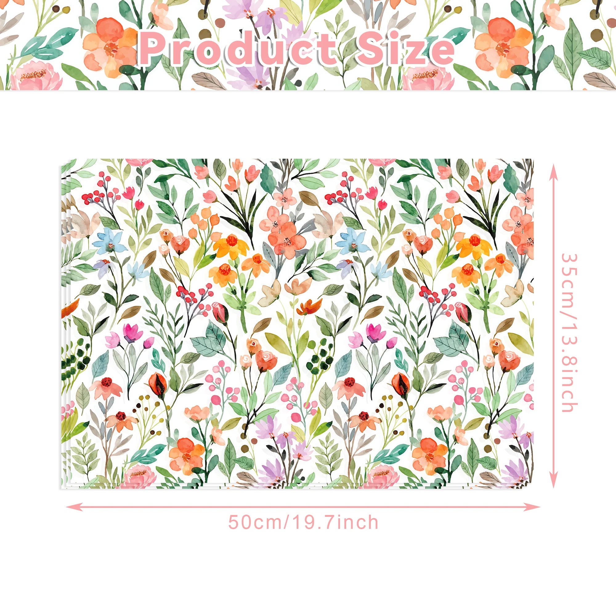 15/35pcs Flower Tissue Paper S - Pattern Tissue Paper ulasan dan harga