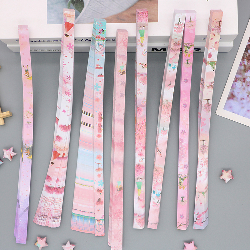 540 Sheets Sakura Origami Star - Pattern Tissue Paper ulasan dan harga