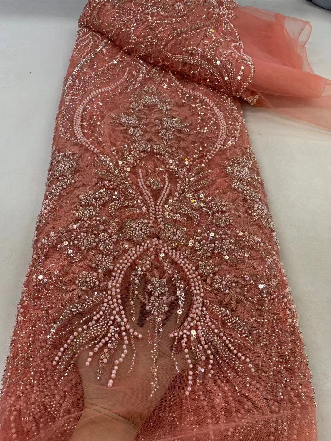 African Sequins Lace Fabric Hi - Sewing Net ulasan dan harga