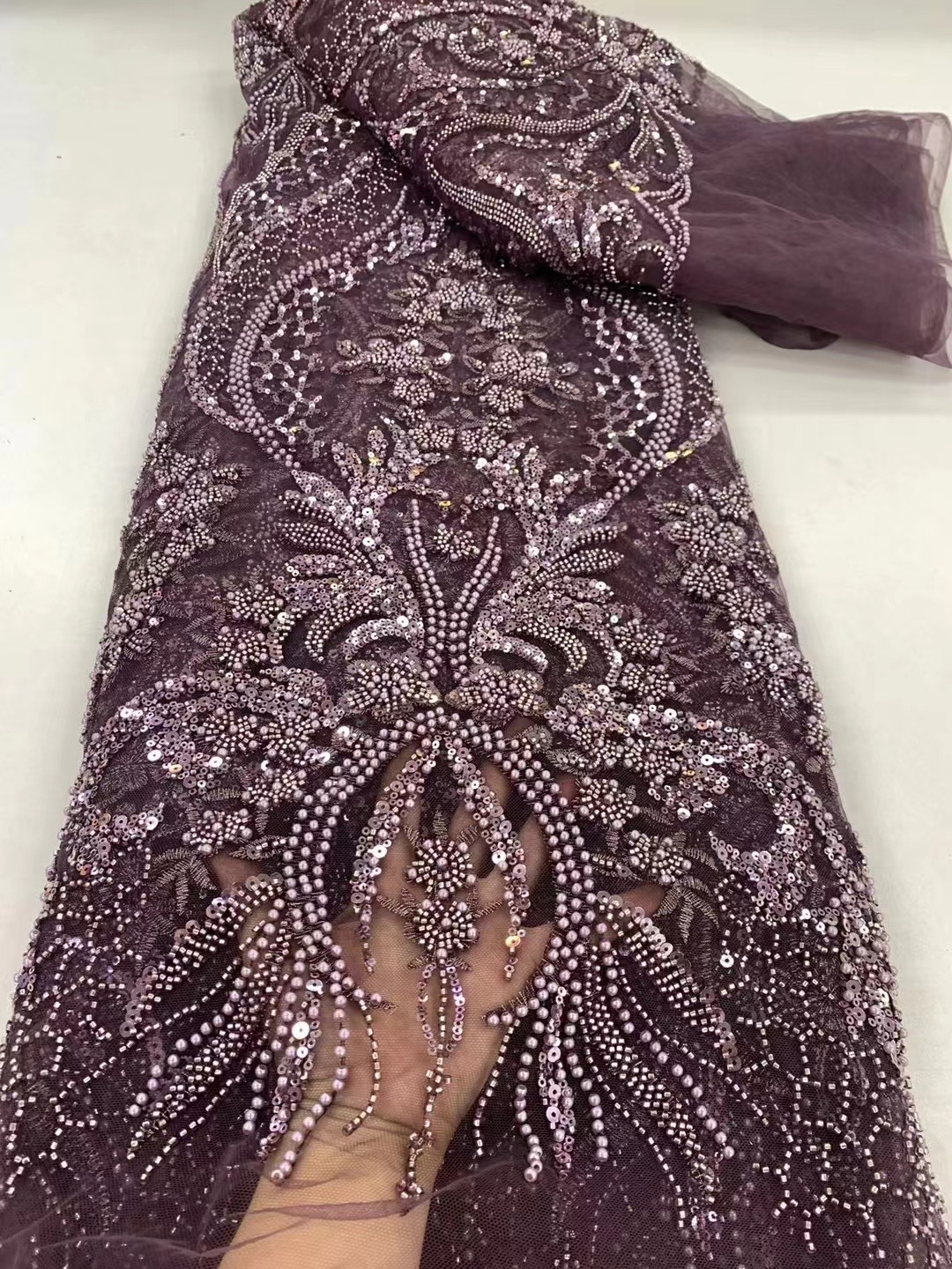 African Sequins Lace Fabric Hi - Sewing Net ulasan dan harga