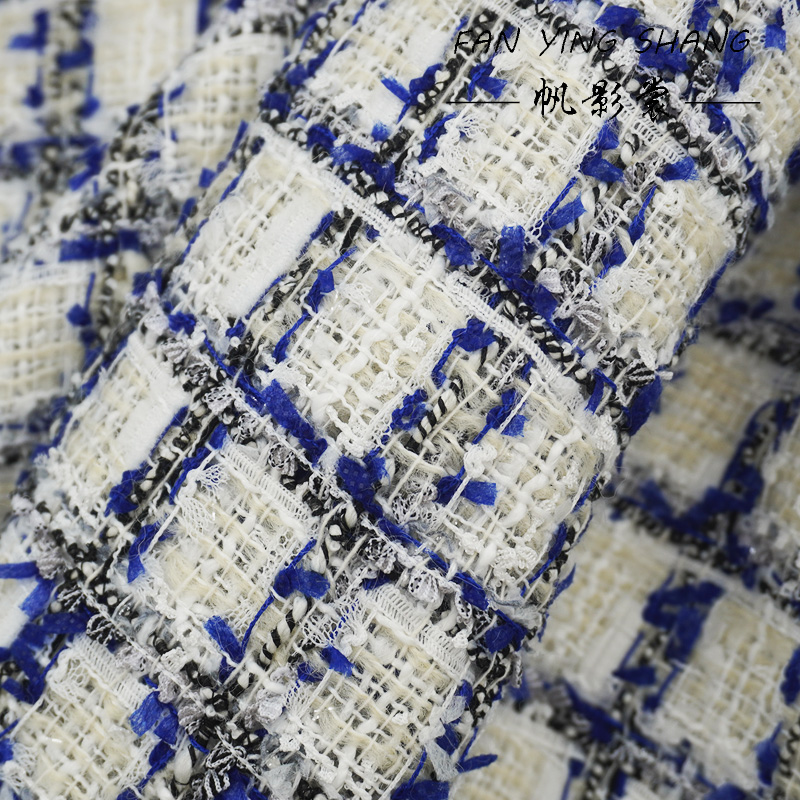 Blue Black Plaid Butterfly Gau - Sewing Tweed ulasan dan harga