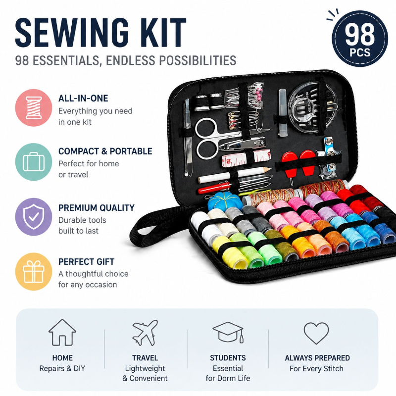 68/98PCS Sewing Accessories To - Sewing Repair ulasan dan harga