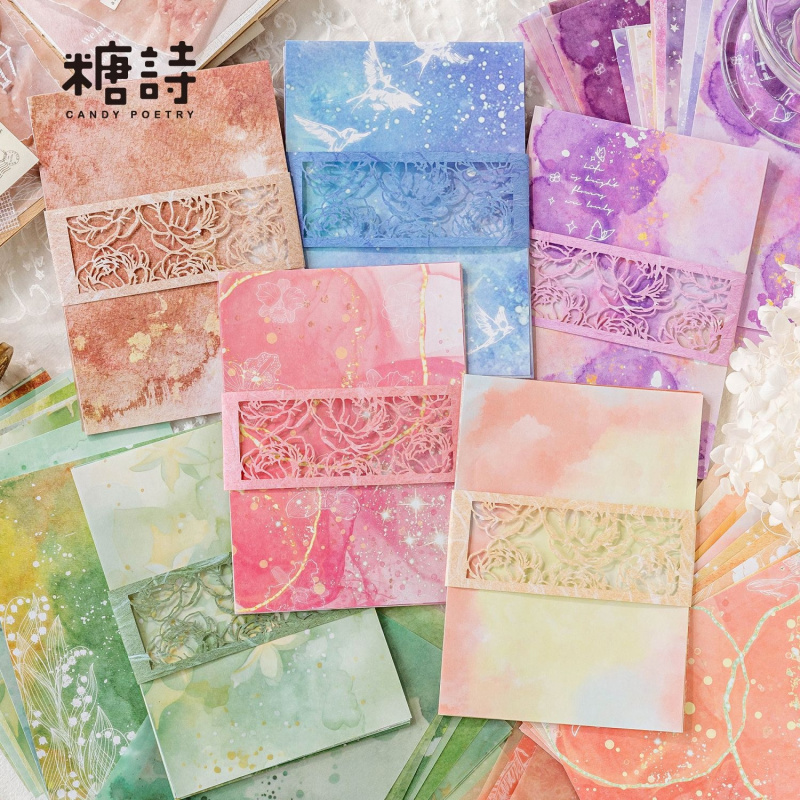 20pcs/lot Vintage Colorful Omb - Pattern Tissue Paper ulasan dan harga