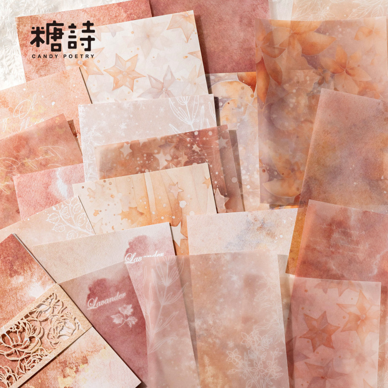 20pcs/lot Vintage Colorful Omb - Pattern Tissue Paper ulasan dan harga