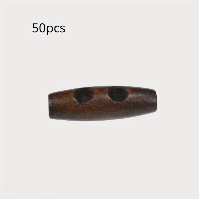 50pcs Recycled Wood Horn Toggl - Sewing Recycling ulasan dan harga