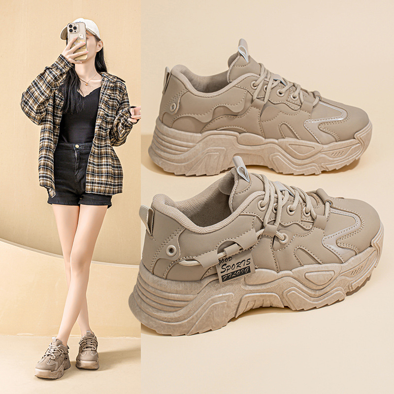 Dad's shoes for women in sprin - Sewing Nylon ulasan dan harga