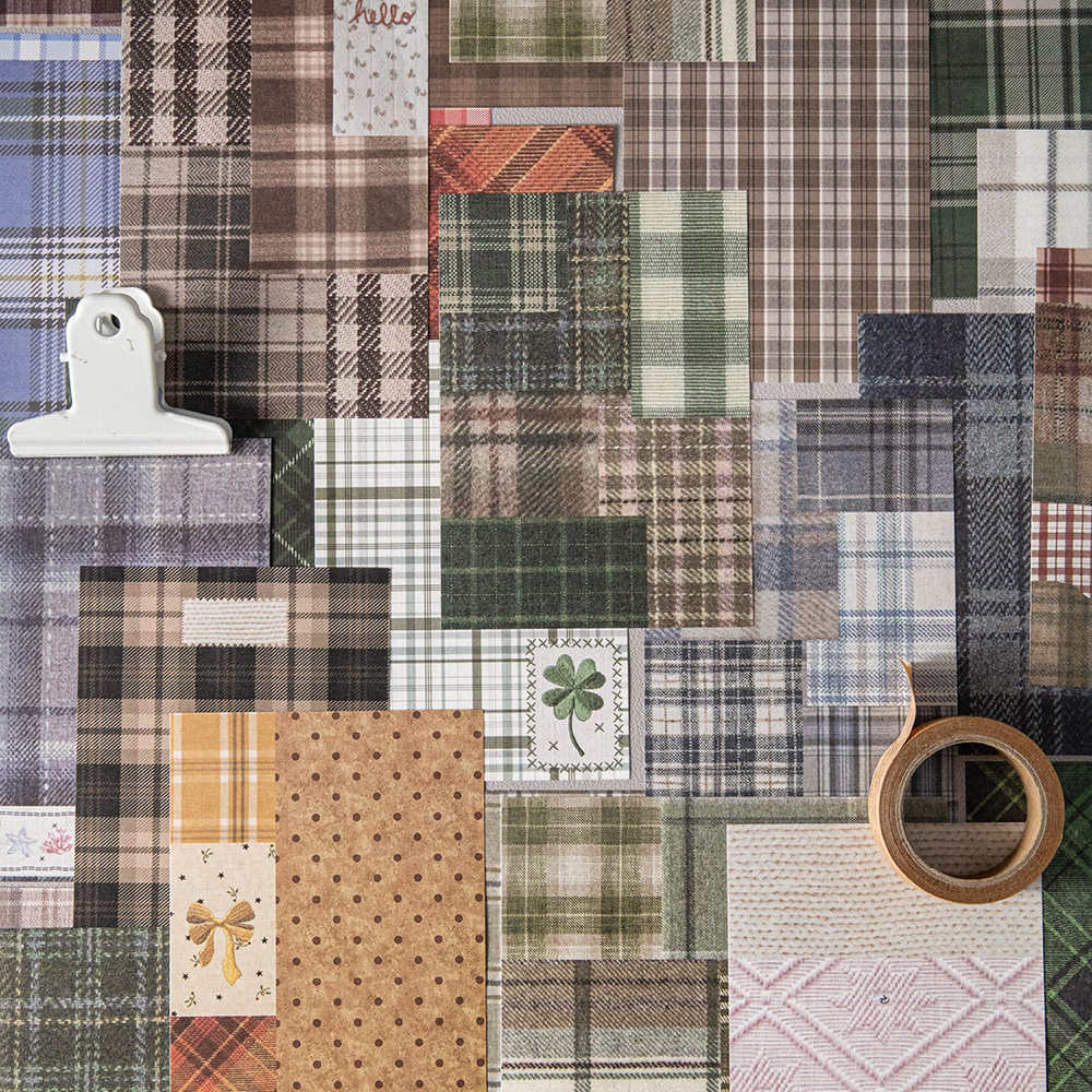 50pcs Creative Plaid Decor Scr - Pattern Tissue Paper ulasan dan harga