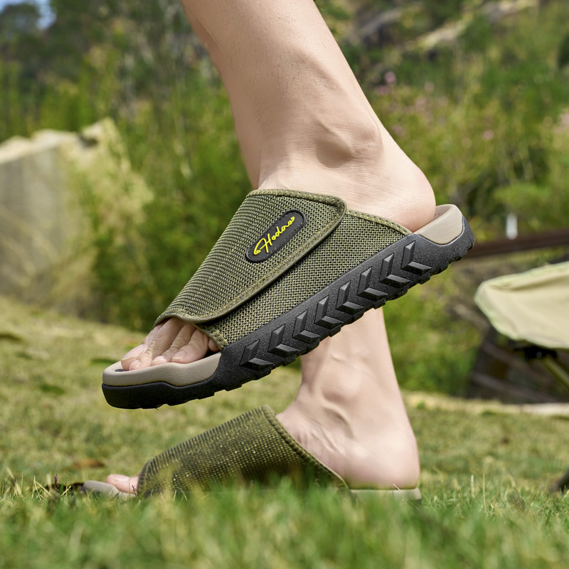 New Men Sports Slippers Outdoo - Sewing Net ulasan dan harga